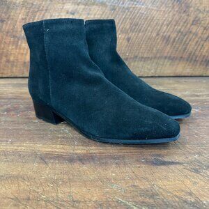 Aquatalia Fuoco Black Suede Boots Bootie 7